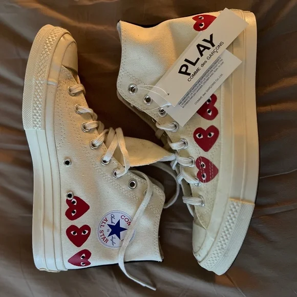 Converse | Shoes | Commes De Garons Play Multiheart White  display picture 3